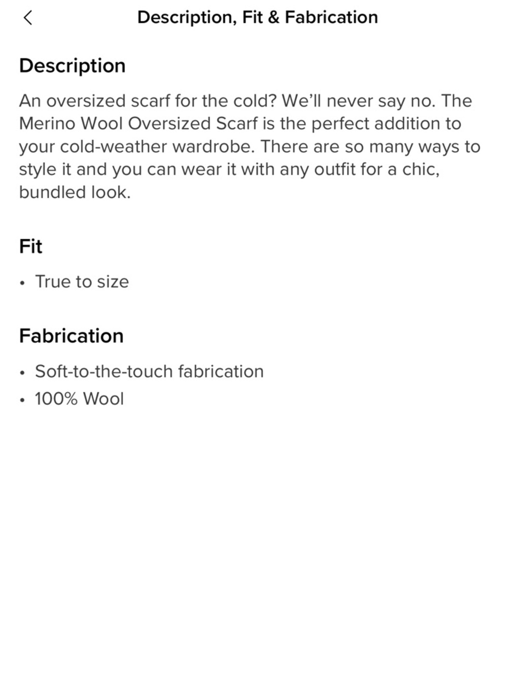 Alo yoga Merino Wool Oversized Scarf - Hazy Heather Grey - Picture 6 of 6